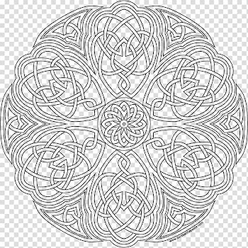 Coloring book Drawing Line art, mandala transparent background PNG clipart