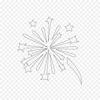 Coloring Book, Fireworks, Drawing, Line Art, Leaf PNG