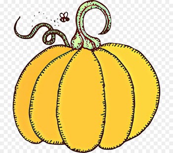 Coloring Book, Fruit, Vegetable, Yellow, Pumpkin PNG