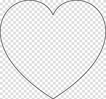 Coloring book Heart Valentine's Day, heart transparent background PNG clipart