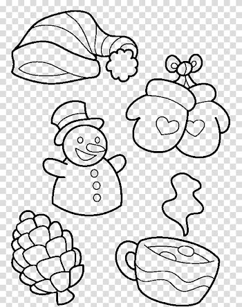 Coloring book Season Symbol Winter, symbol transparent background PNG clipart