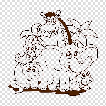 Coloring Book Zoo Animals Coloring Book Zoo Animals BestZoo, book transparent background PNG clipart