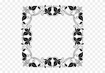 Coloring Pages - Black And White Page Border Design