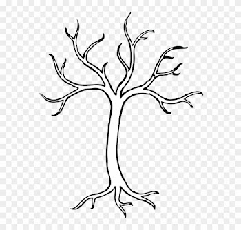 Coloring Pages Of Trees Without Leaves Tree Without - Bare Tree Clip Art