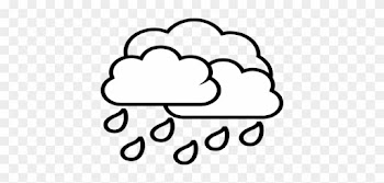Coloring Trend Thumbnail Size Strong Wind Weather Storm - Rainy Clouds Drawing