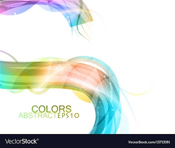 Colors curve scene vector image