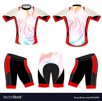 Colors style on sports t-shirt vector image