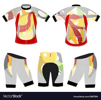 Colors style sports t-shirt vector image