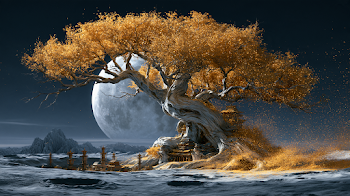 Colossal Mythical Osmanthus Tree on the Moon