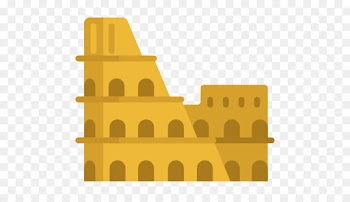 Colosseum, Computer Icons, Bicycle, Yellow, Landmark PNG