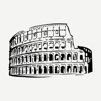 Colosseum drawing, famous hand drawn | Free PSD - rawpixel