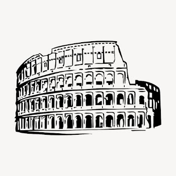 Colosseum drawing, famous hand drawn | Free Vector - rawpixel