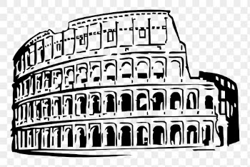 Colosseum drawing png, famous architecture | Free PNG - rawpixel