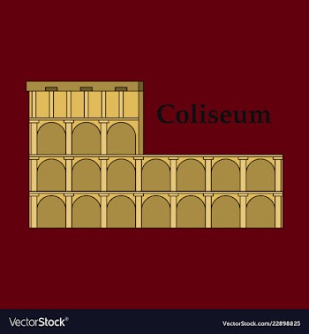 Colosseum in italy icon in cartoon style isolated vector image