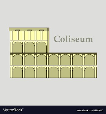 Colosseum in italy icon in cartoon style isolated vector image