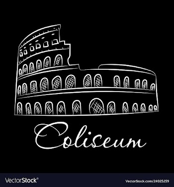 Colosseum in italy icon in cartoon style isolated vector image
