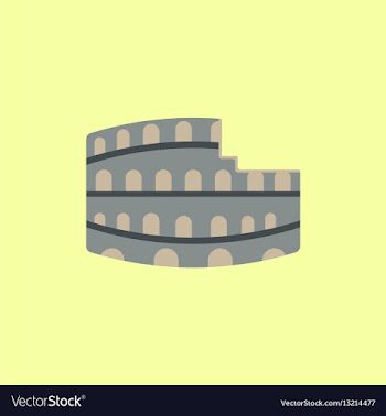 Colosseum in rome vector image