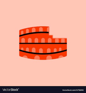 Colosseum in rome vector image