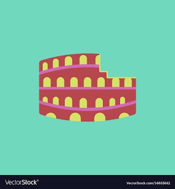 Colosseum in rome vector image