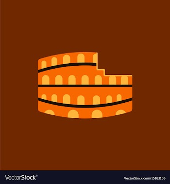 Colosseum in rome vector image