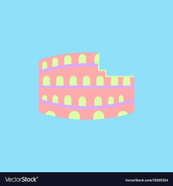 Colosseum in rome vector image