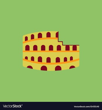 Colosseum in rome vector image