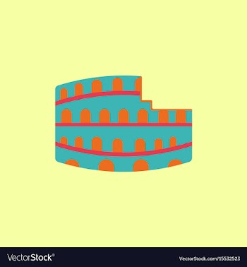 Colosseum in rome vector image
