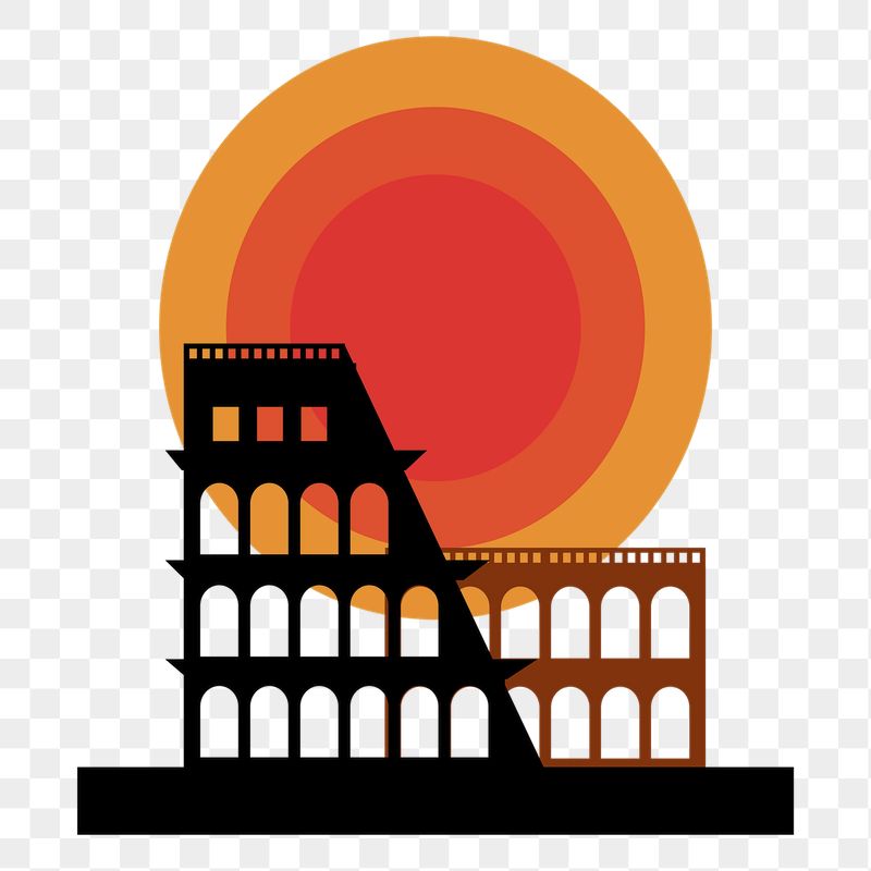 Colosseum sunset png sticker, tourist | Free PNG - rawpixel