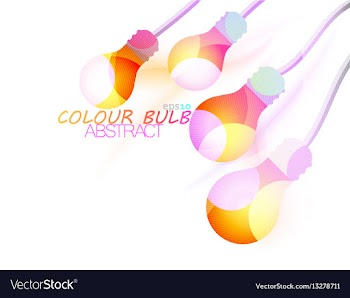 Colour bulb vector image