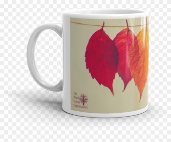 Colour Leaf Mug - Meghan And Harry Wedding Cartoons