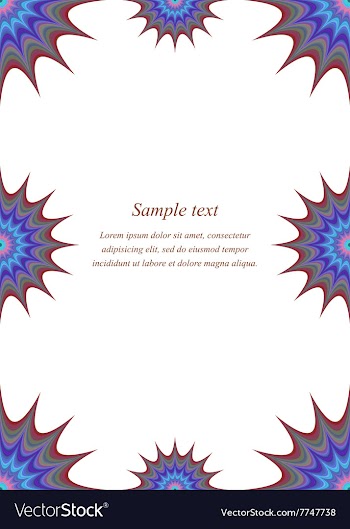 Colour page corner and border design vector image