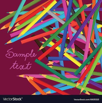 Coloured pencils vector image
