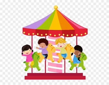 Colourful Merry Go Round Illustration - Merry Go Round Png