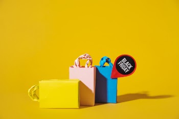 Colourful shopping packets 