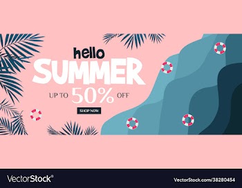 colourful summer sale promotional background free