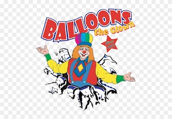 Com Balloons The Clown - Soccer Ball Burst Round Ornament