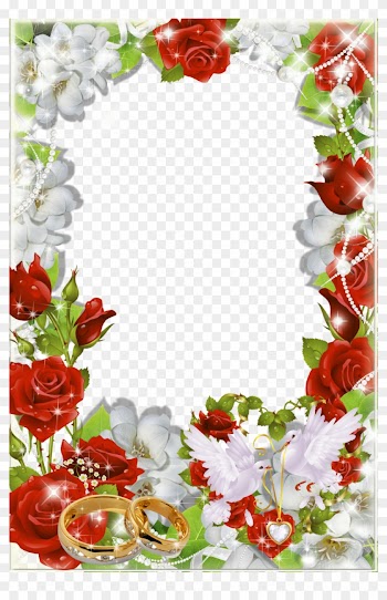 Com/f Blog/wp Doves And Rings Wedding Photo Frame - Frame Com Free Download