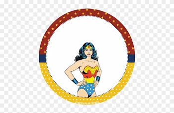 Com/mulher Maravilha Kit Festa - Tag Mulher Maravilha Baby