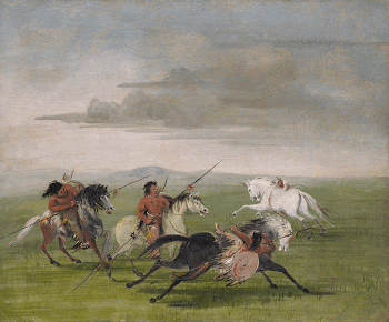 Comanche Feats of Horsemanship (1834&ndash;1835) | Free Photo - rawpixel