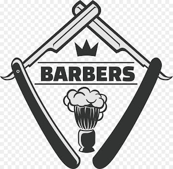 Comb Barber Razor Hairstyle Hair straightening - Barber razor and decorative flags 