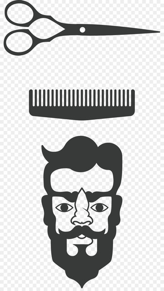 Comb Barber Scissors - Barber scissors and comb head man 
