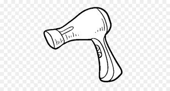 Comb Hair Dryers Coloring book Drawing - hair 