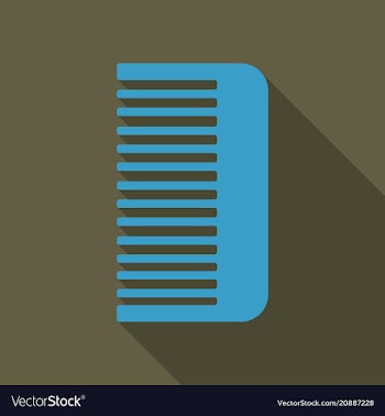 Comb icon icon isolated on background comb vector image