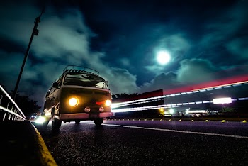 combi on the road