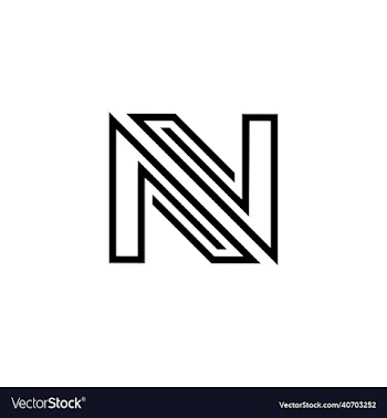 combination av or n logo design