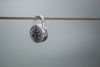 Combination Lock On Fence
