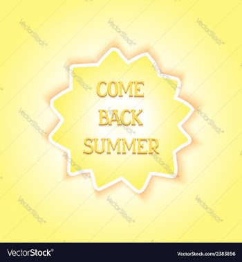 Come back summer vector image
