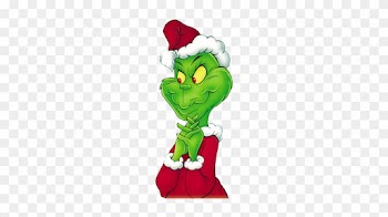 Come Visit The Grinch - Grinch With Santa Hat