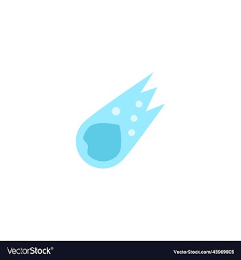comet creative icon flat from space exploration