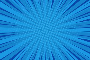 Comic abstract blue background Free Vector